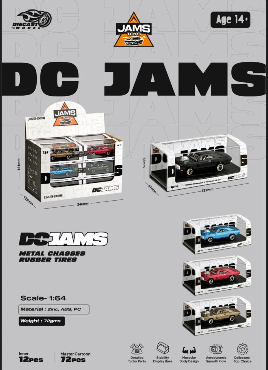 DC JAMS 1:64 Die-Cast Model Car – Limited Edition