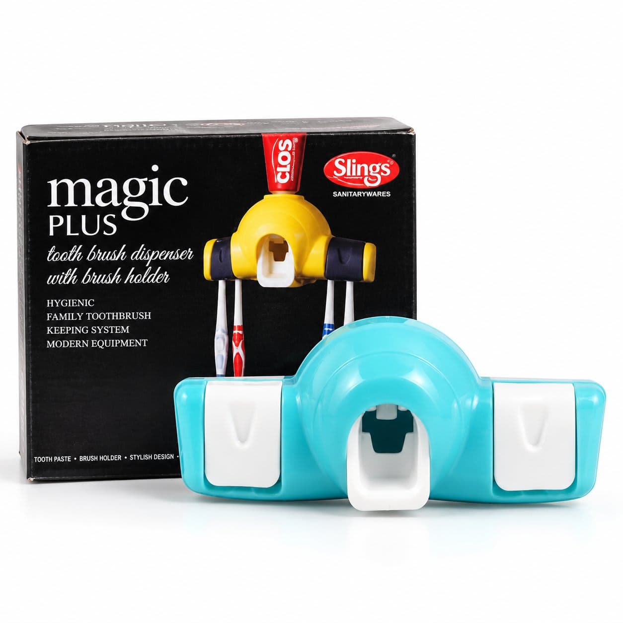 🪥 Magic Plus Toothpaste Dispenser with Toothbrush Holder